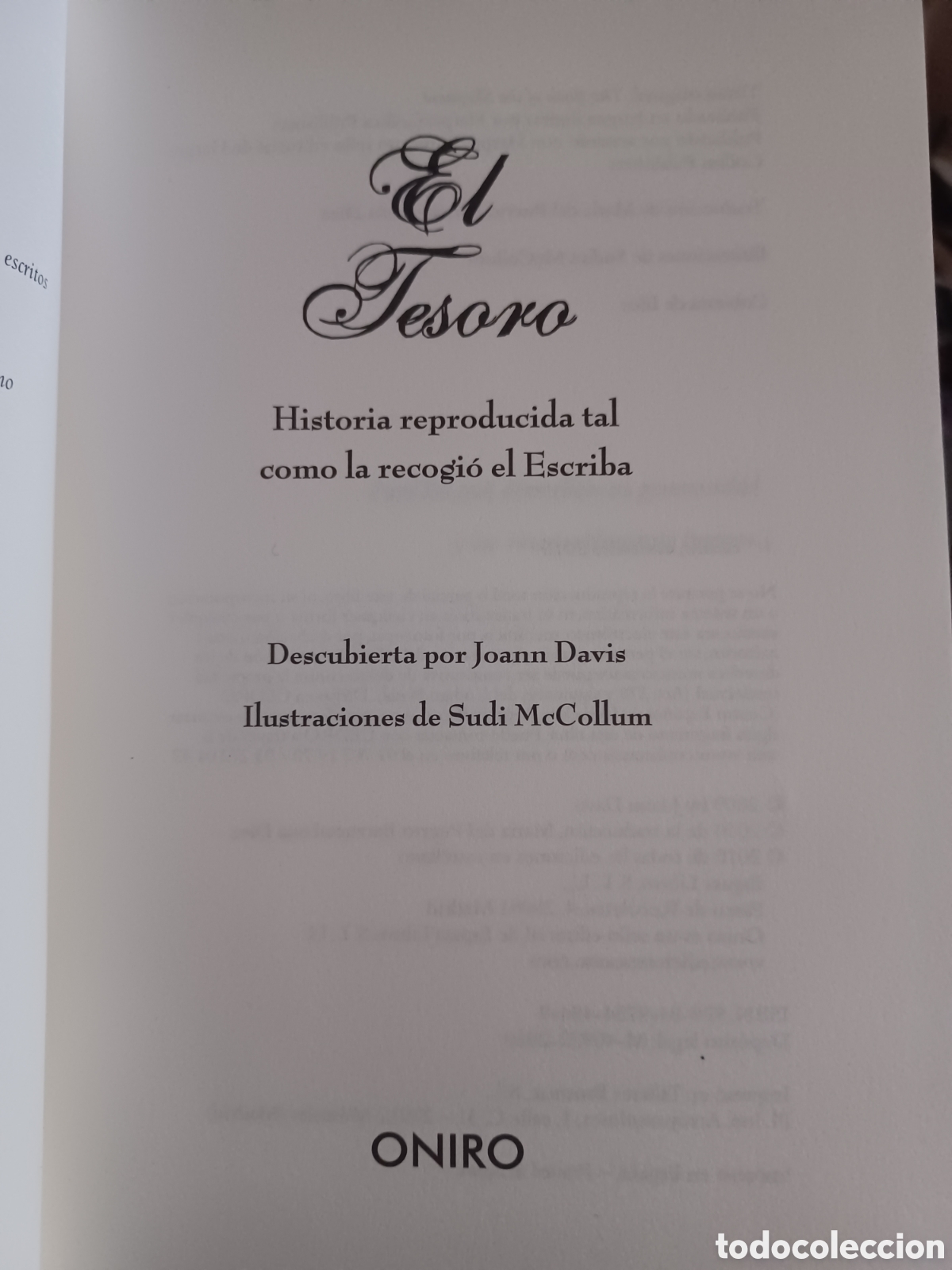 Libros: Barybook 308. El tesoro Joann Davis editorial Oniro que el escriba - Foto 3