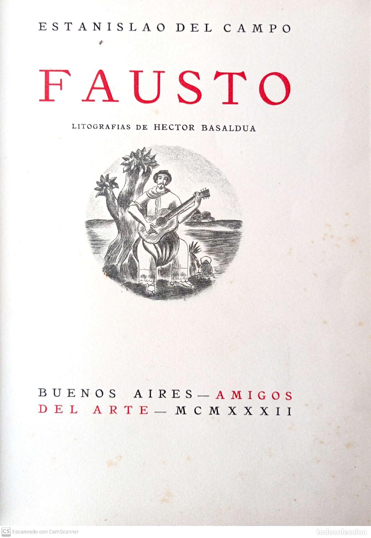 Libros: Fausto - Estanislao del Campo - Foto 1