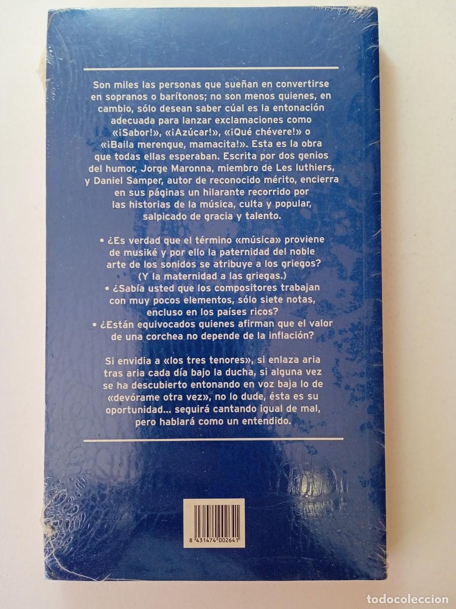 Libros: CANTANDO BAJO LA DUCHA - JORGE MARONNA Y DANIEL SAMPER (NUEVO PRECINTADO) - Foto 2