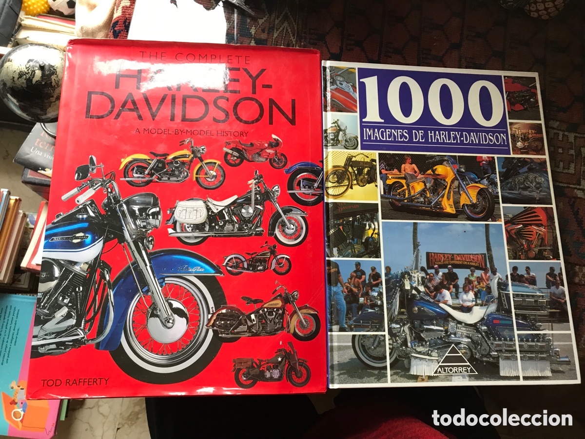 Libros: The complete Harley Davidson. Tod Rafferti y 1000 im&aacute;genes . Dos libros - Foto 1