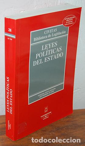 Libros: LEYES POL&Iacute;TICAS DEL ESTADO. 26&ordf; ed. 2008 - Foto 1