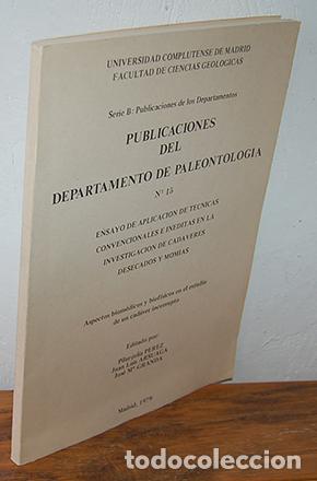 Libros: PUBLICACIONES DEL DEPARTAMENTO DE PALEONTOLOG&Iacute;A N&ordm; 15. Ensayo de aplicaci&oacute;n de t&eacute;cnicas convencional