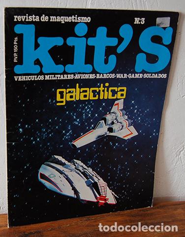 Libros: KIT`S. Revista deMAQUETISMO, N&ordm; 3. VEH&Iacute;CULOS MILITARES AVIONES BARCOS WAR-GAME SOLDADOS. Galactica.