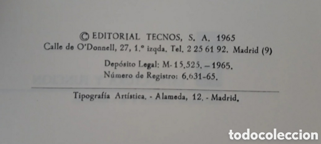 Libros: PROYECTO PARA UN CEREBRO. WILLIAM R. ASHBY. ESTRUCTURA Y FUNCION. EDIT. TECNOS - Foto 4