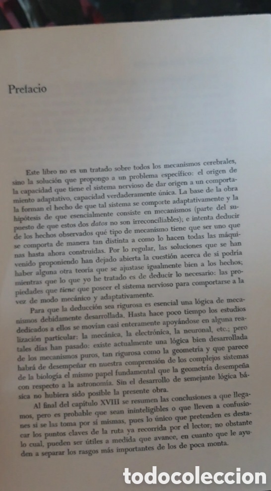 Libros: PROYECTO PARA UN CEREBRO. WILLIAM R. ASHBY. ESTRUCTURA Y FUNCION. EDIT. TECNOS - Foto 7