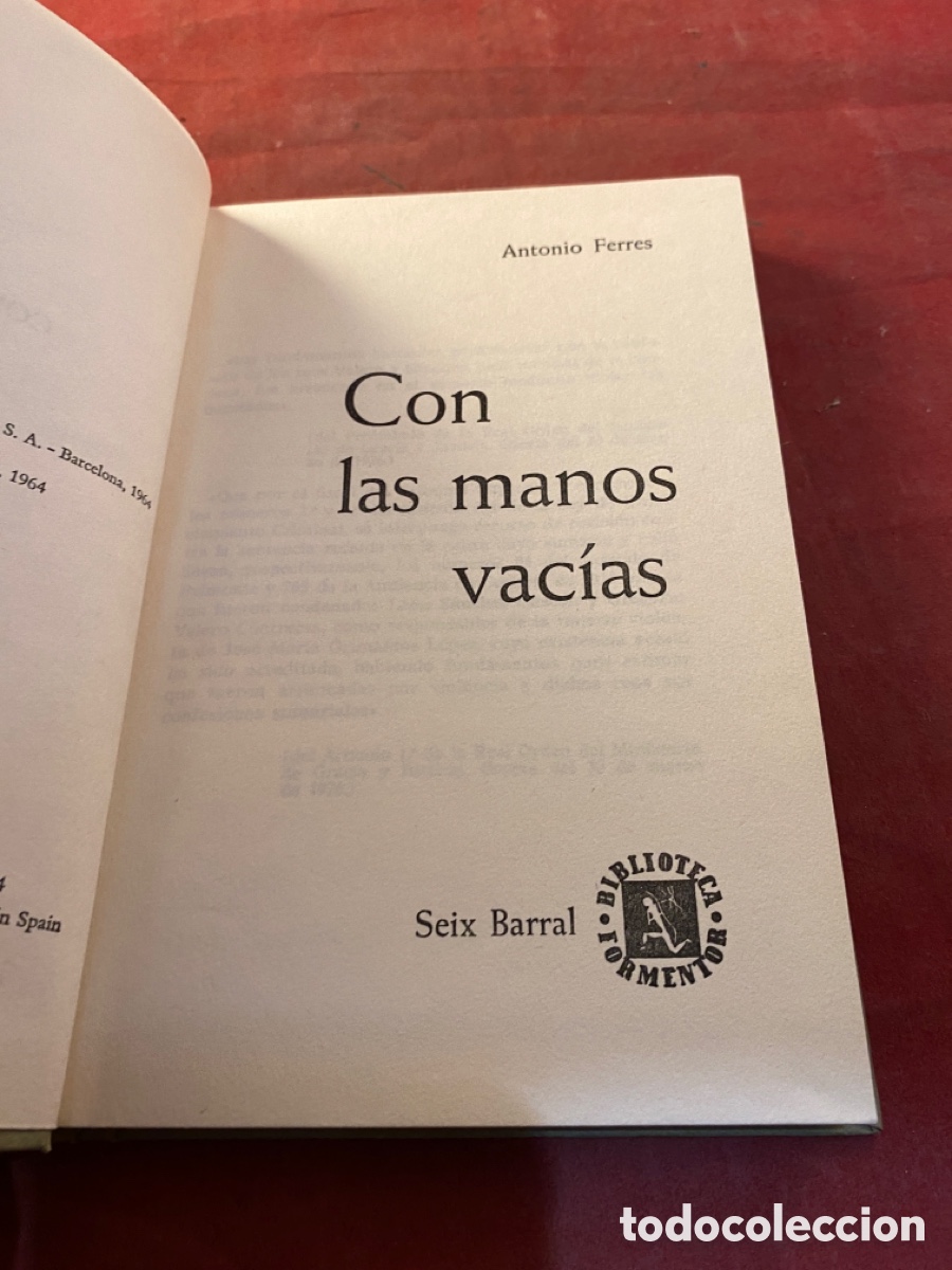 Libros: Con las manos vac&iacute;as - Foto 2