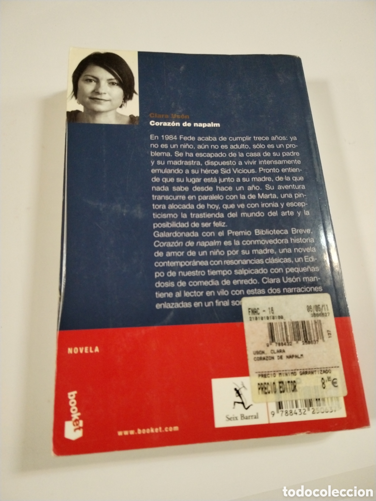 Libros: CORAZON DE NAPALM. CLARA USON. - Foto 2
