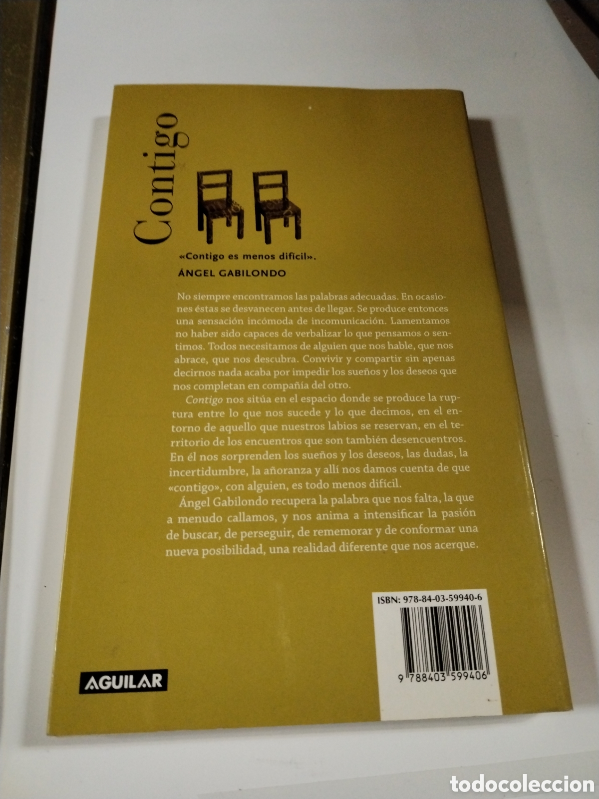 Libros: CONTIGO. ANGEL GABILONDO. CL - Foto 2