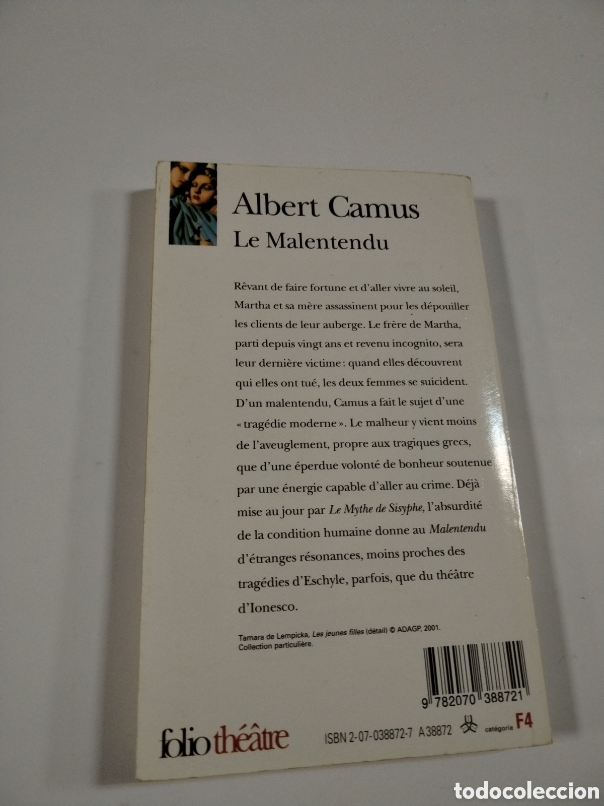 Libros: LE MALENTENDU; CALIGULA (edici&oacute;n en franc&eacute;s) ALBERT CAMUS. CL - Foto 2