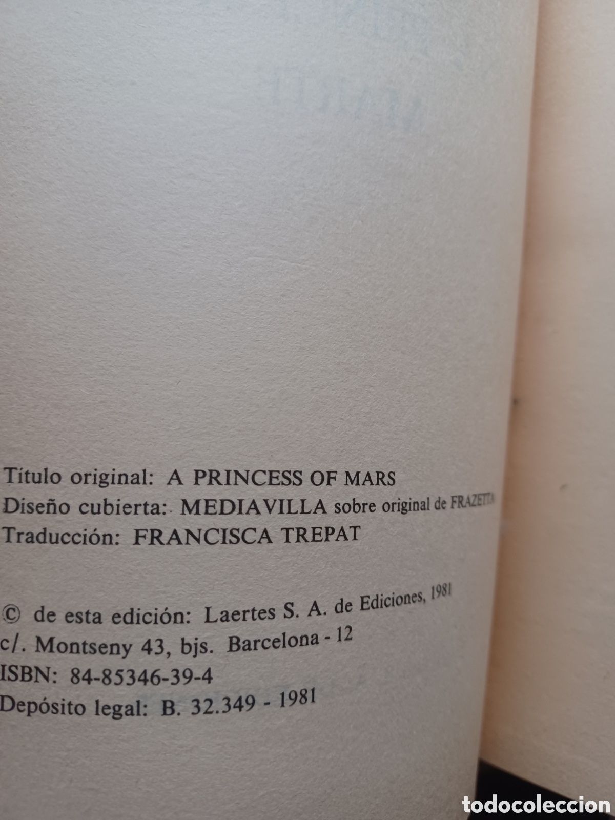 Libros: Barybook 168. Una. princesa de Marte Edgar Rice Burroughs Laerte. - Foto 4