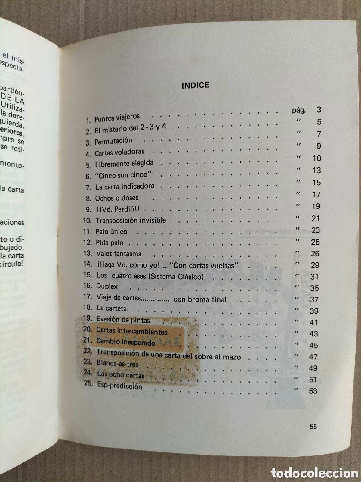 Libros: 25 efectos con cartas trucadas. Casa magicus, 1978. Libro - Foto 5