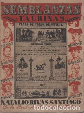 Libros: Semblanzas taurinas - Rivas Santiago, Natalio - Foto 1