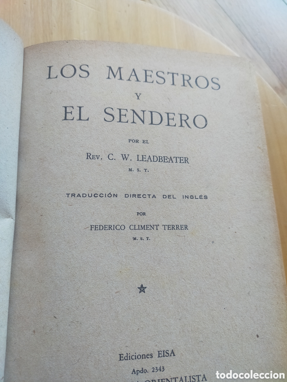Libros: Los maestros y el sendero C.W. Leadbeater - Foto 5