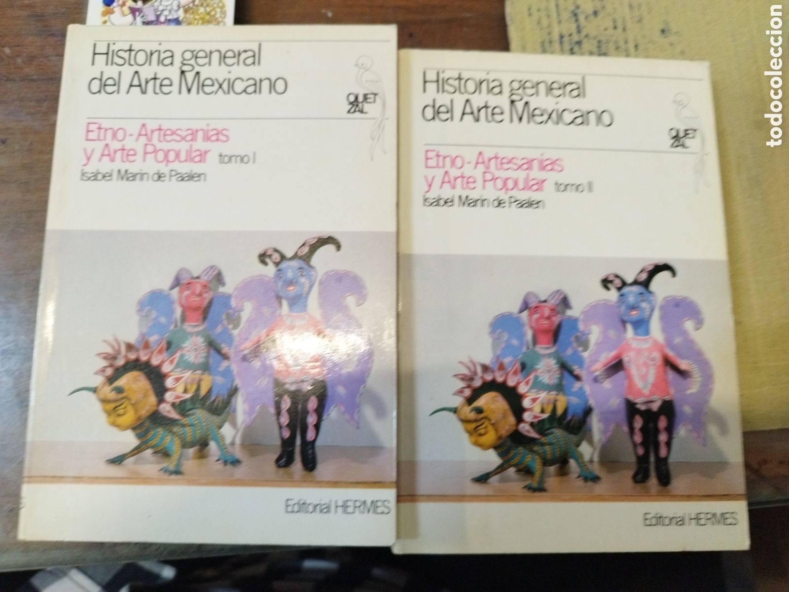 books: ETNO ARTESANIAS Y ARTE POPULAR. Los 2 tomos. Historia general del Arte Mexicano VII y VIII - MARIN D