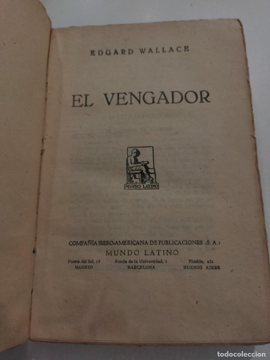 Libros: EL VENGADOR - WALLACE, EDGAR - Foto 3