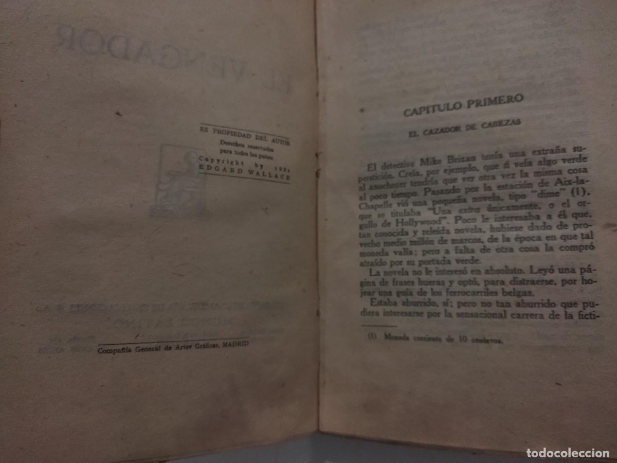 Libros: EL VENGADOR - WALLACE, EDGAR - Foto 4