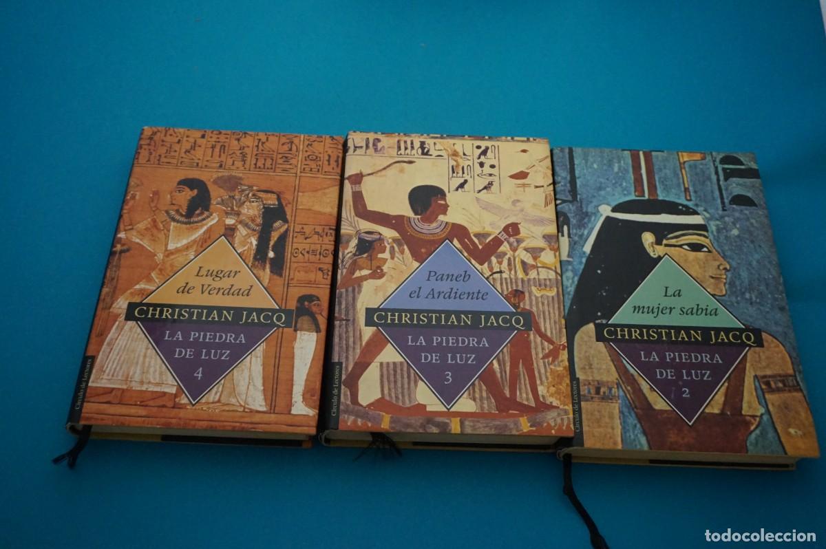 Libros: AMF-33G/ LA PIEDRA DE LA LUZ (2, 3 Y 4) - CHRISTIAN JACQ / CIRCULO DE LECTORES - Foto 1