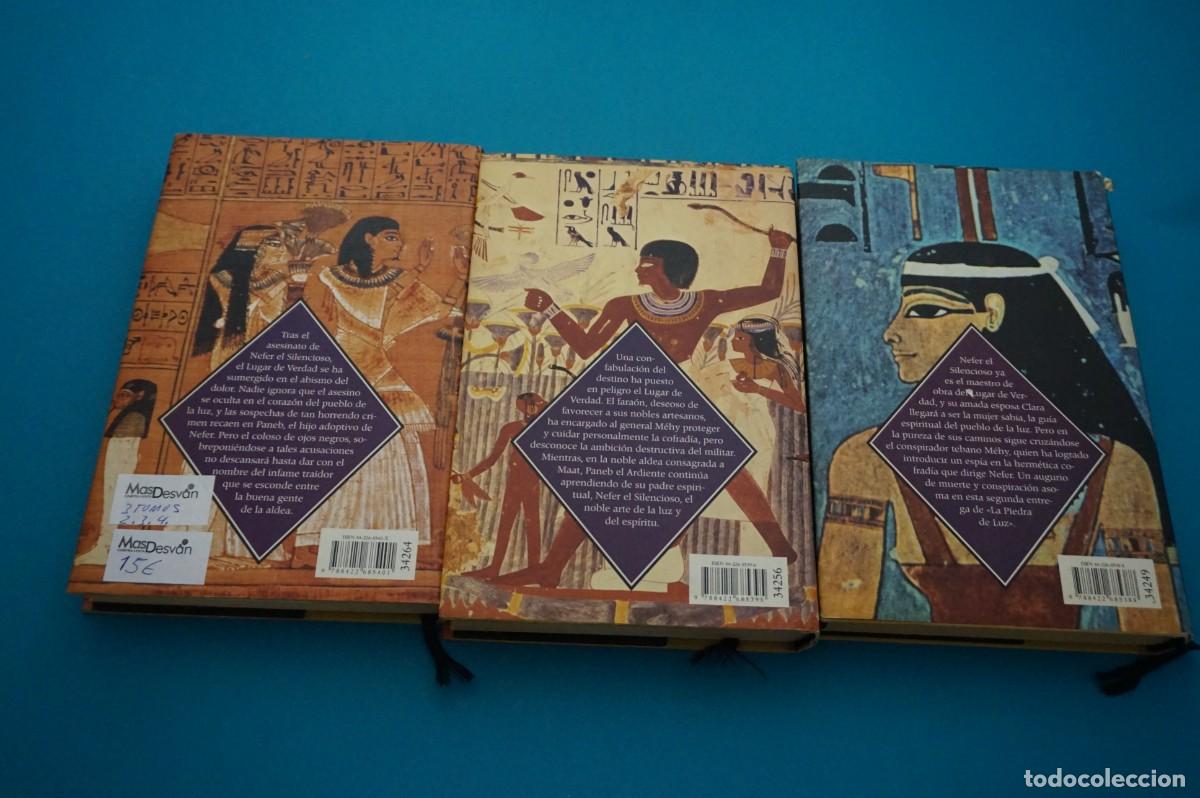 Libros: AMF-33G/ LA PIEDRA DE LA LUZ (2, 3 Y 4) - CHRISTIAN JACQ / CIRCULO DE LECTORES - Foto 4