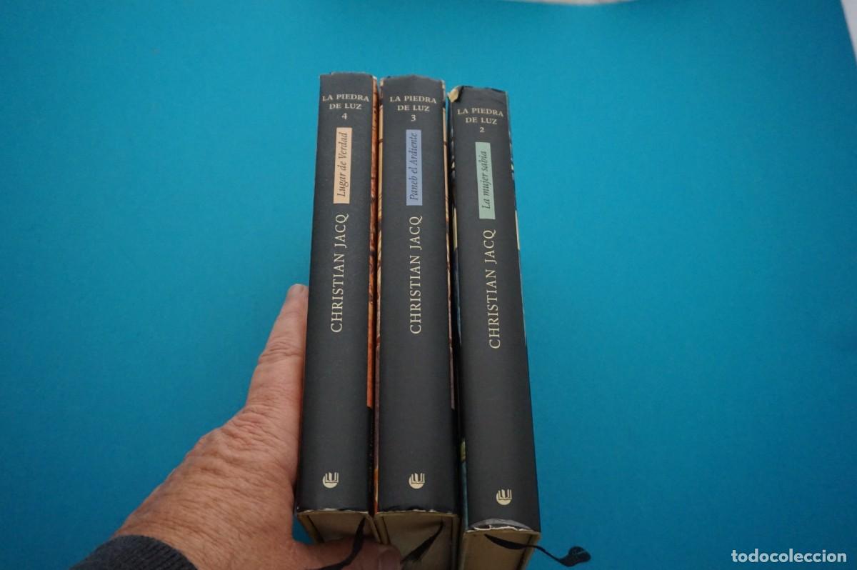 Libros: AMF-33G/ LA PIEDRA DE LA LUZ (2, 3 Y 4) - CHRISTIAN JACQ / CIRCULO DE LECTORES - Foto 6