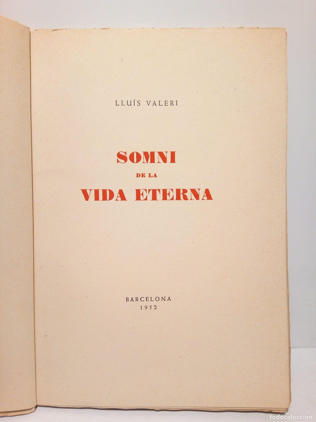 Libros: VALERI, LLuis - Somni de la vida eterna (Poes&iacute;as) - Foto 2