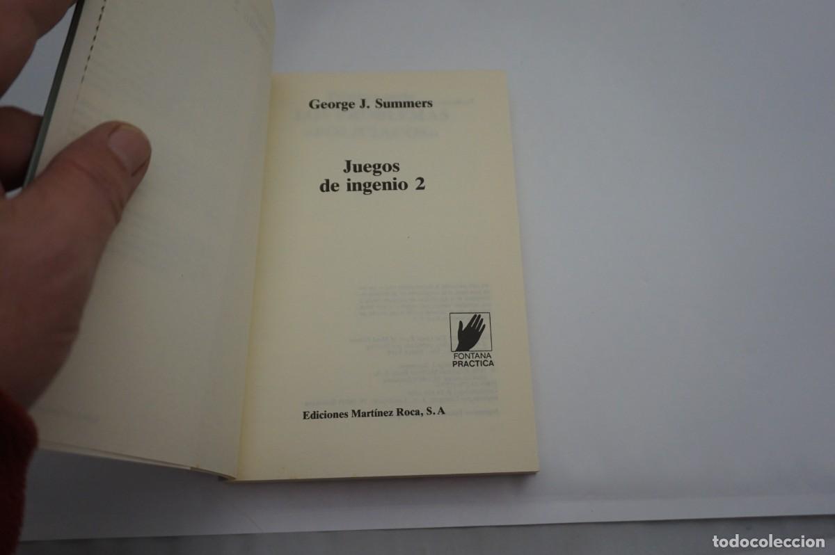 Libros: M2D/ JUEGOS DE INGENIO 2 - GEORGE J. SUMMERS / EDICIONES MARTINEZ ROCA - Foto 2