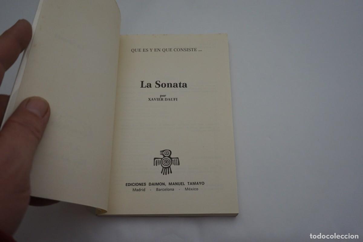 Libros: M2D - LA SONATA - QUE ES Y EN QUE CONSISTE - XAVIER DAUFI / EDICIONES DAIMON - Foto 2