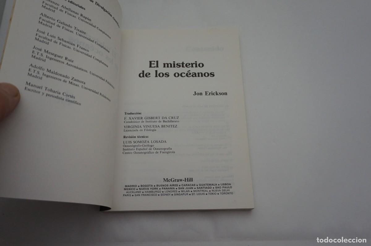 Libros: M2D - EL MISTERIO DE LOS OCEANOS - JON ERICKSON / MCGRAW HILL EDITOR - Foto 2