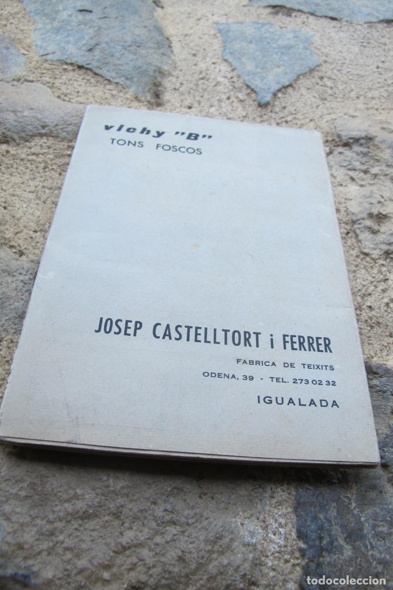 Libros: VICHY B. TONS FOSCOS. JOSEP CASTELLTORT FERRER FABRICA DE TEIXITS IGUALADA CATALOGO TEXTIL MUESTRAS