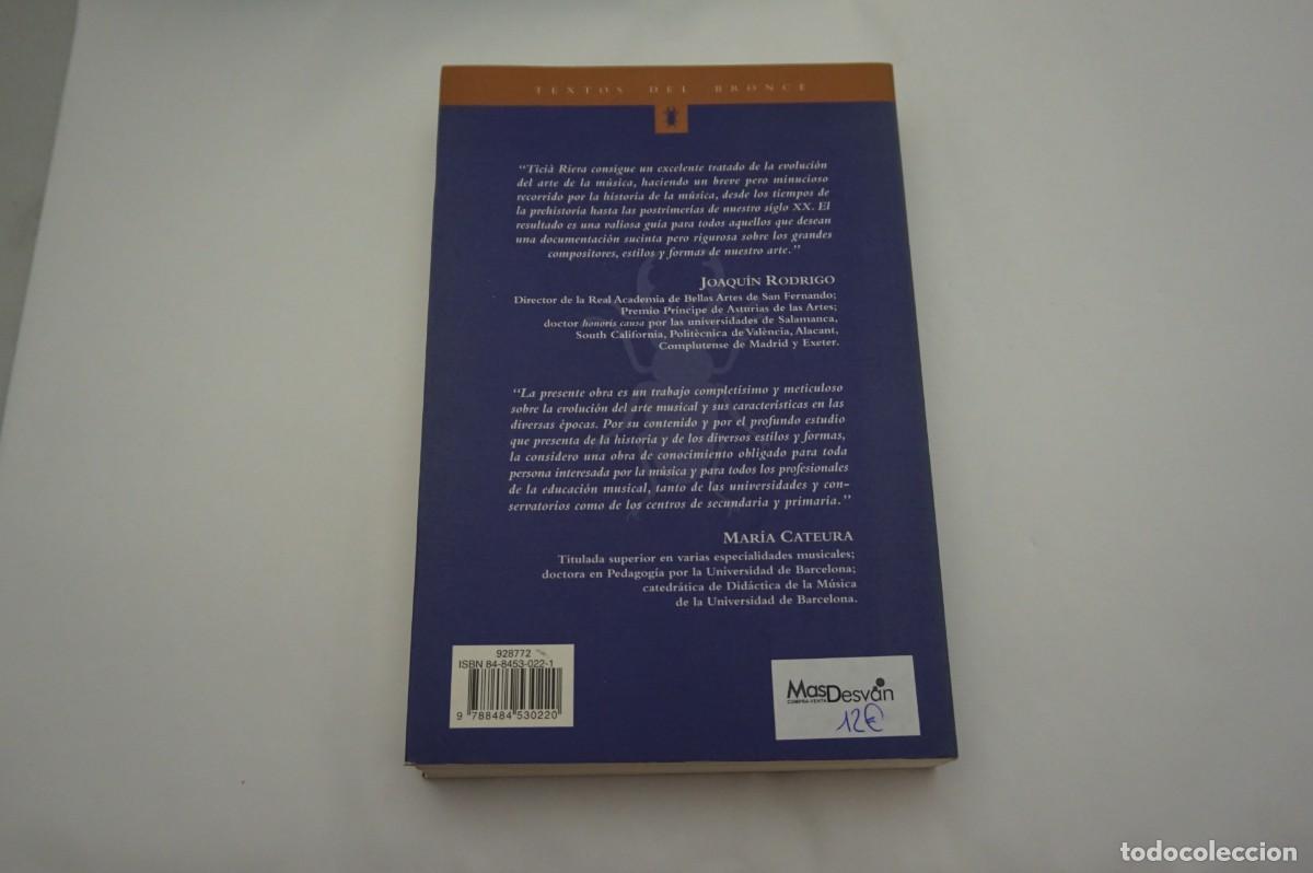 Libros: 16A/ LA EVOLUCION DEL ARTE MUSICAL - TICIA RIVERA / EDICIONES DEL BRONCE - Foto 5