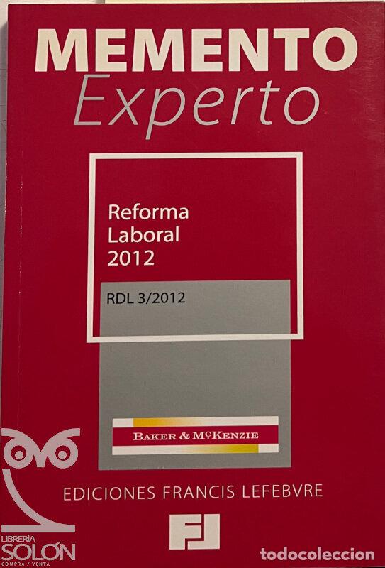 Libros: Memento Experto - Reforma Laboral 2012 - Baker & McKenzie - Foto 1