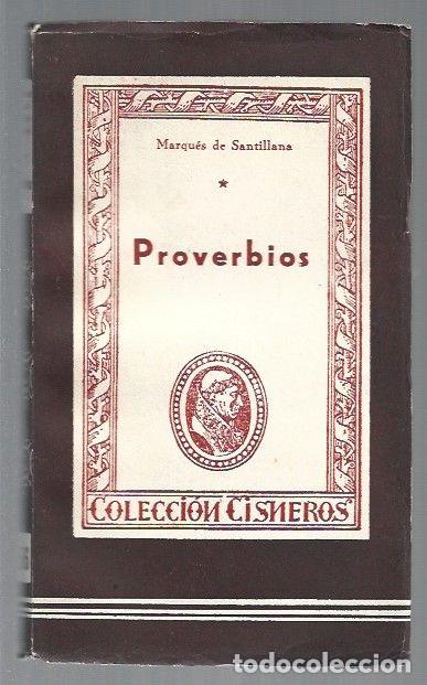 Libros: PROVERBIOS - MARQUES DE SANTILLANA - Foto 1