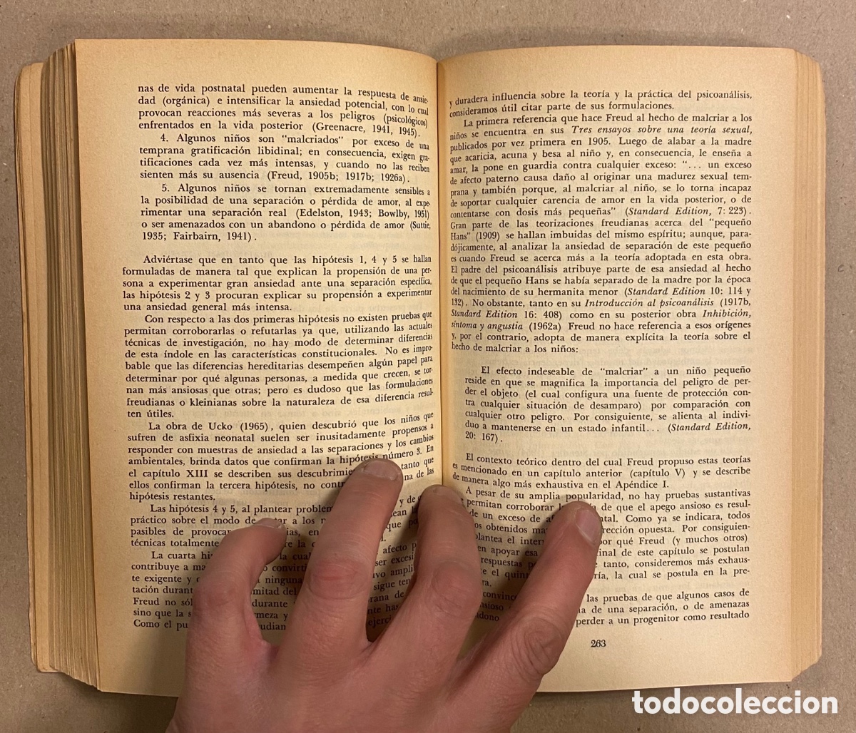 Libros: LA SEPARACI&Oacute;N AFECTIVA. JOHN BOWLBY. EDICIONES PAID&Oacute;S 1985. - Foto 5