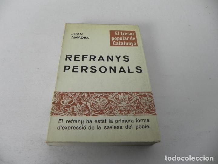 Libros: REFRANYS PERSONALS (JOAN AMADES) EDITORIAL SELECTA-1980 (CATAL&Aacute;N)) - Foto 2