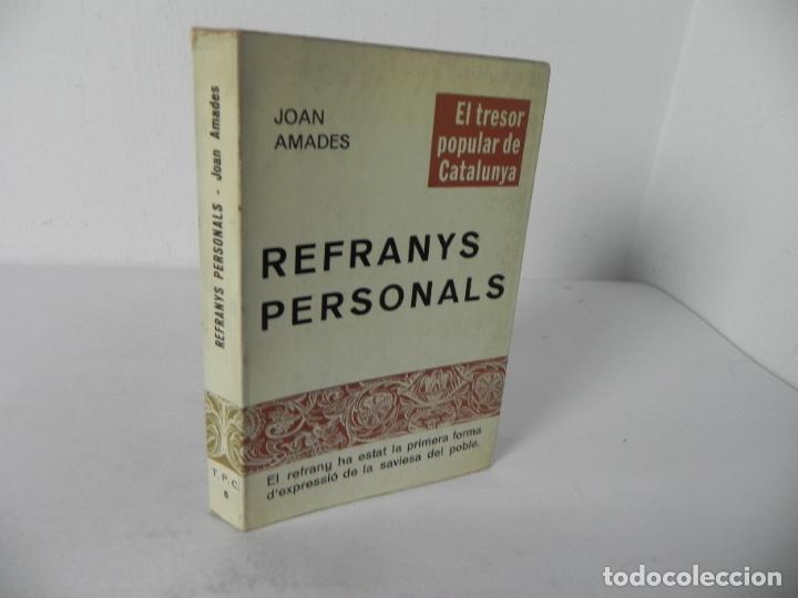 Libros: REFRANYS PERSONALS (JOAN AMADES) EDITORIAL SELECTA-1980 (CATAL&Aacute;N)) - Foto 1