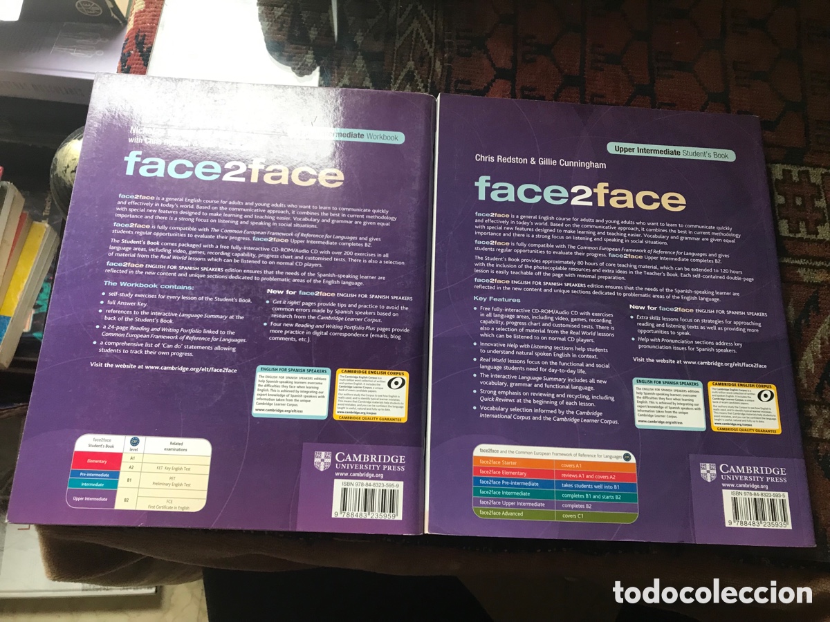 Libros: Face 2 Face. Upper intermediate. B2. Como nuevo. Incluye CD. Cambridge - Foto 2