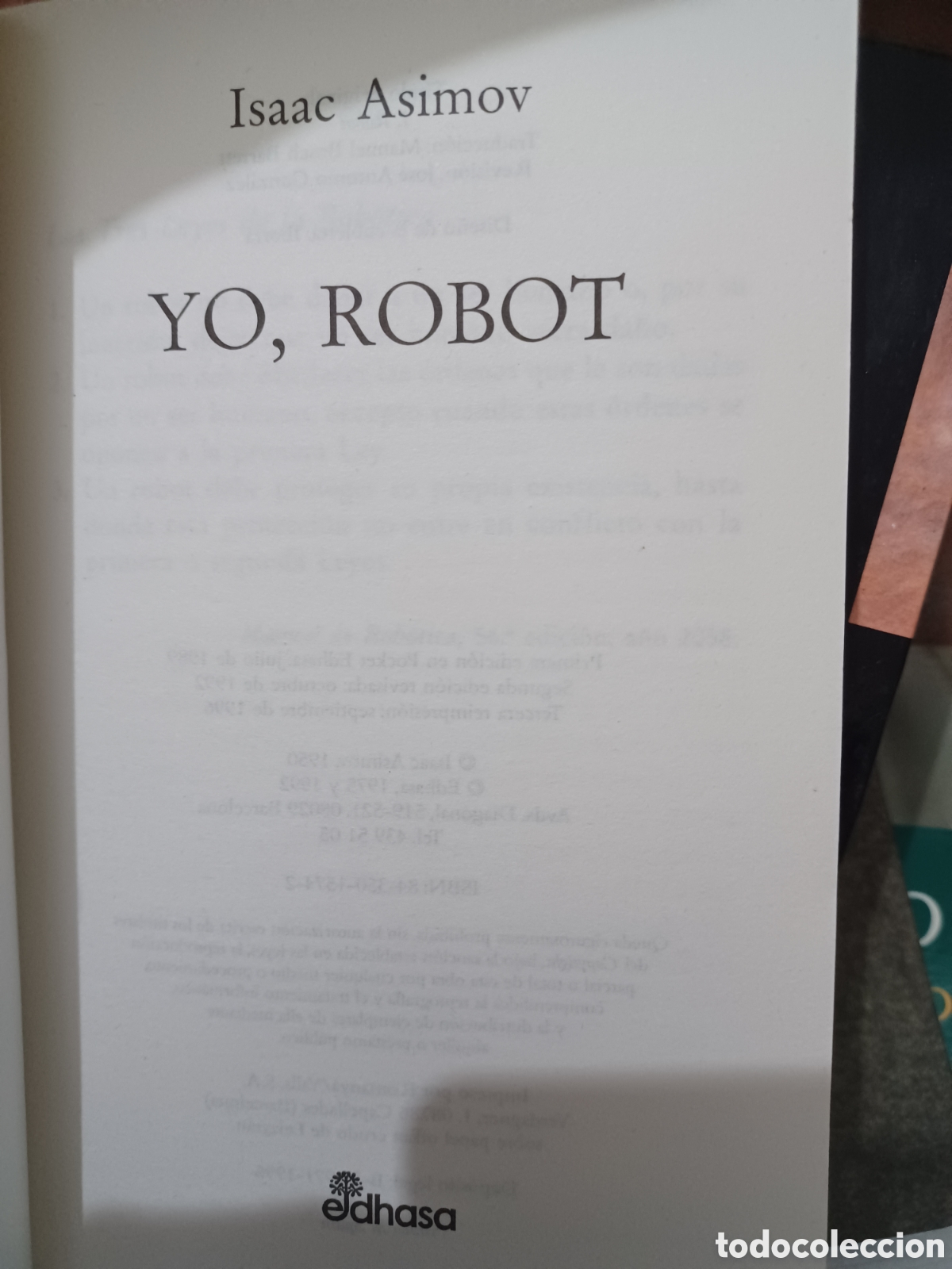 Libros: Barybook C65. . Yo Robot Isaac Asimov pocket edhasa - Foto 3