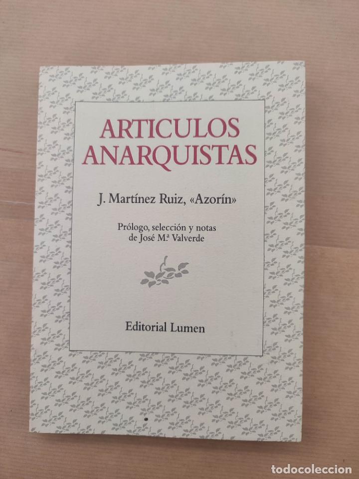 Libros: Art&iacute;culos anarquistas. - Azor&iacute;n. - Foto 1
