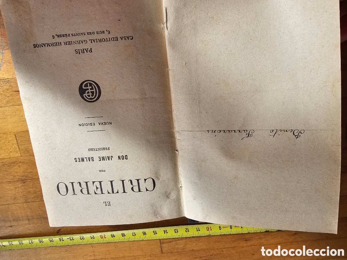 Libros: Libro El Criterio 1940 de Jaime Balmes - Foto 5