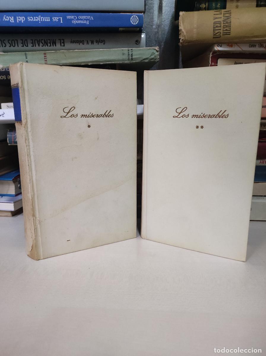 Libros: LOS MISERABLES VICTOR HUGO 2 TOMOS - Foto 2