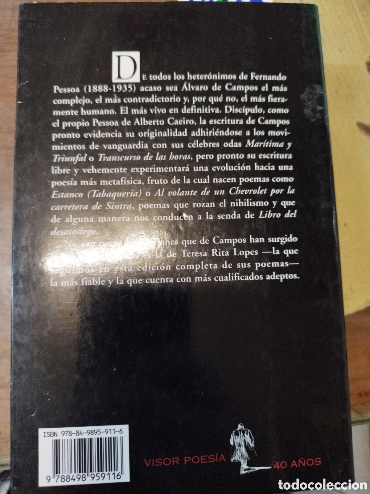Libros: LIBRO DE VERSOS DE ALVARO DE CAMPOS - PESSOA,Fernando - Foto 3