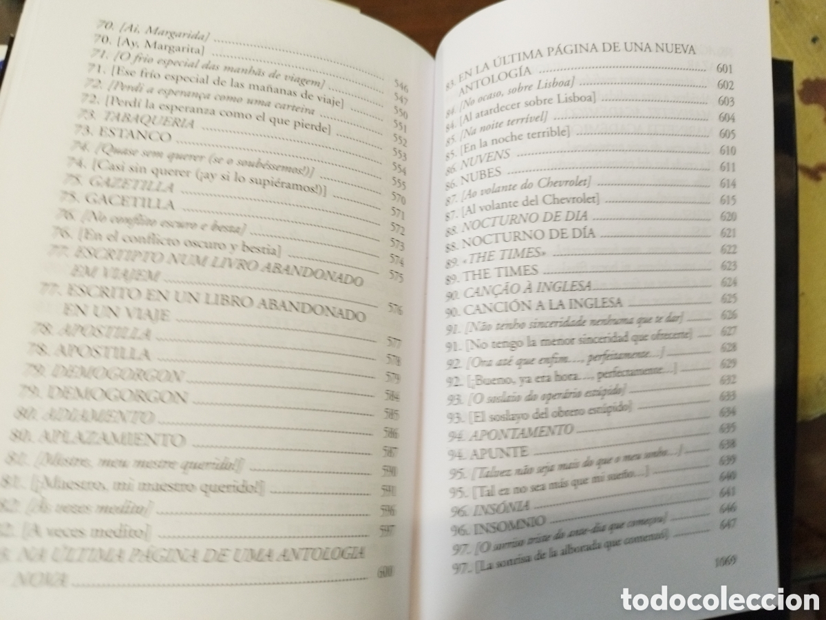 Libros: LIBRO DE VERSOS DE ALVARO DE CAMPOS - PESSOA,Fernando - Foto 8