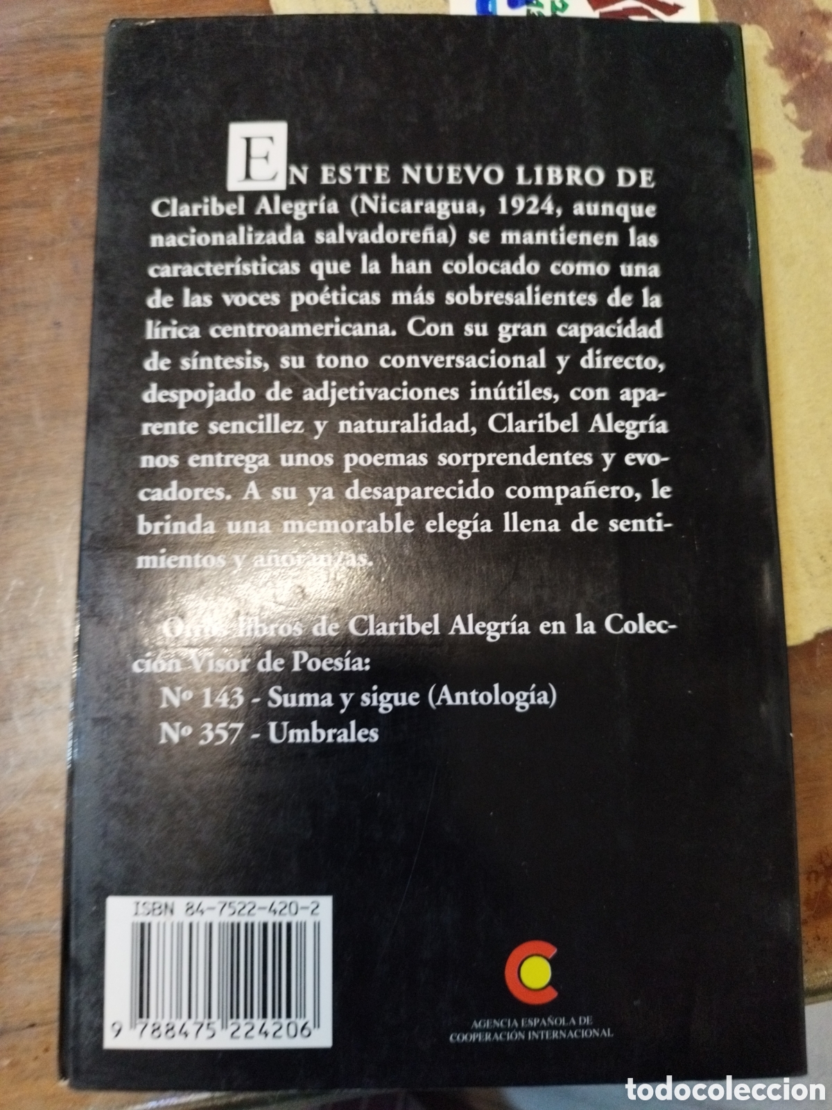 Libros: SAUDADE. Visor - ALEGRIA,Claribel - Foto 2