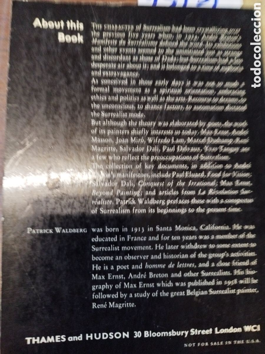 Libros: SURREALISM - WALDBERG,Patrick - Foto 3