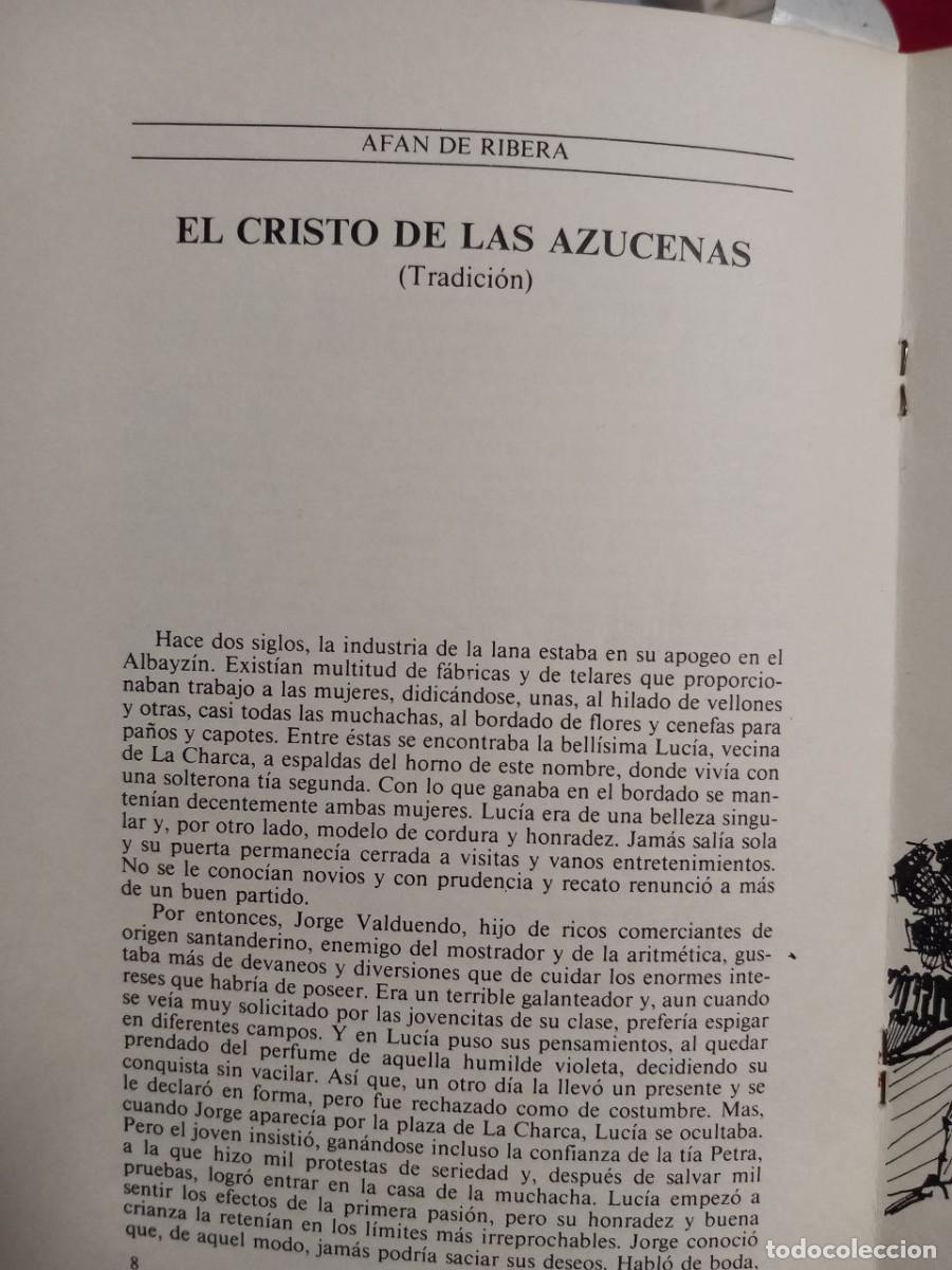 Libros: Leyendas del Albayzin. - AF&Aacute;N DE RIBERA, Antonio Joaqu&iacute;n: - Foto 7
