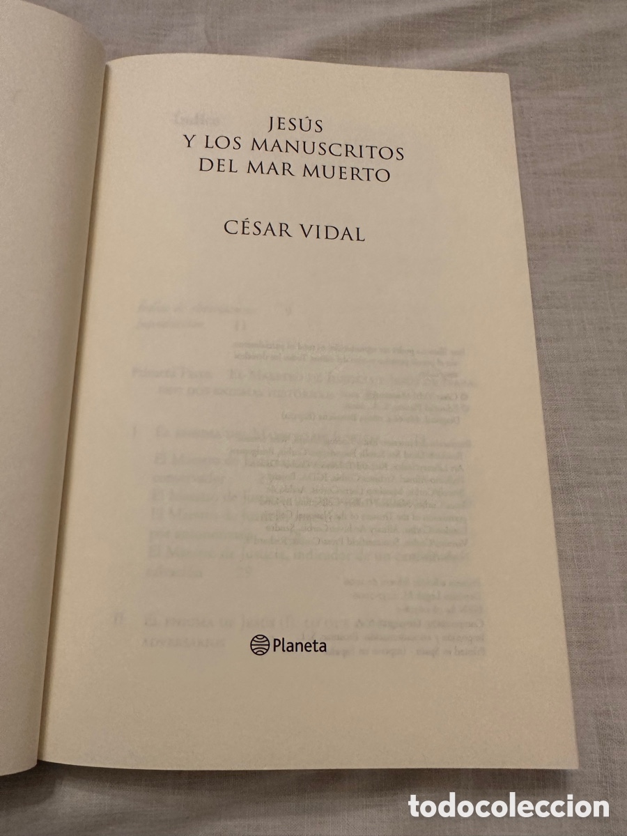 Libros: JES&Uacute;S Y LOS MANUSCRITOS DEL MAR MUERTO (C&Eacute;SAR VIDAL) - Foto 2