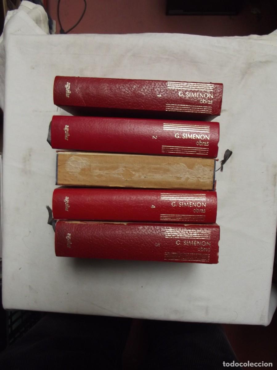 Libros: OBRAS DE G. SIMENON 5 TOMOS AGUILAR - Foto 1