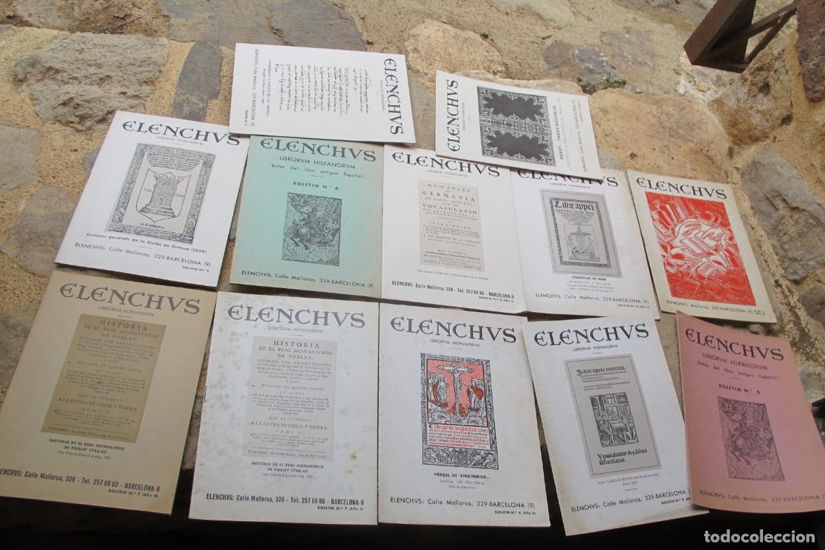 B&uuml;cher: BOLETIN ELENCHUS. LIBRORUM HISPANORUM. 12 BOLETINES. LIBRO ESPA&Ntilde;OL ANTIGUO