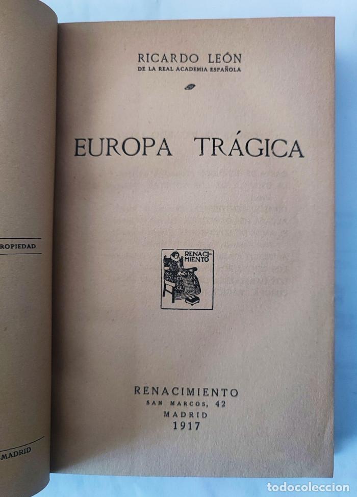 Libros: EUROPA TR&Aacute;JICA - Ricardo Le&oacute;n - Foto 2