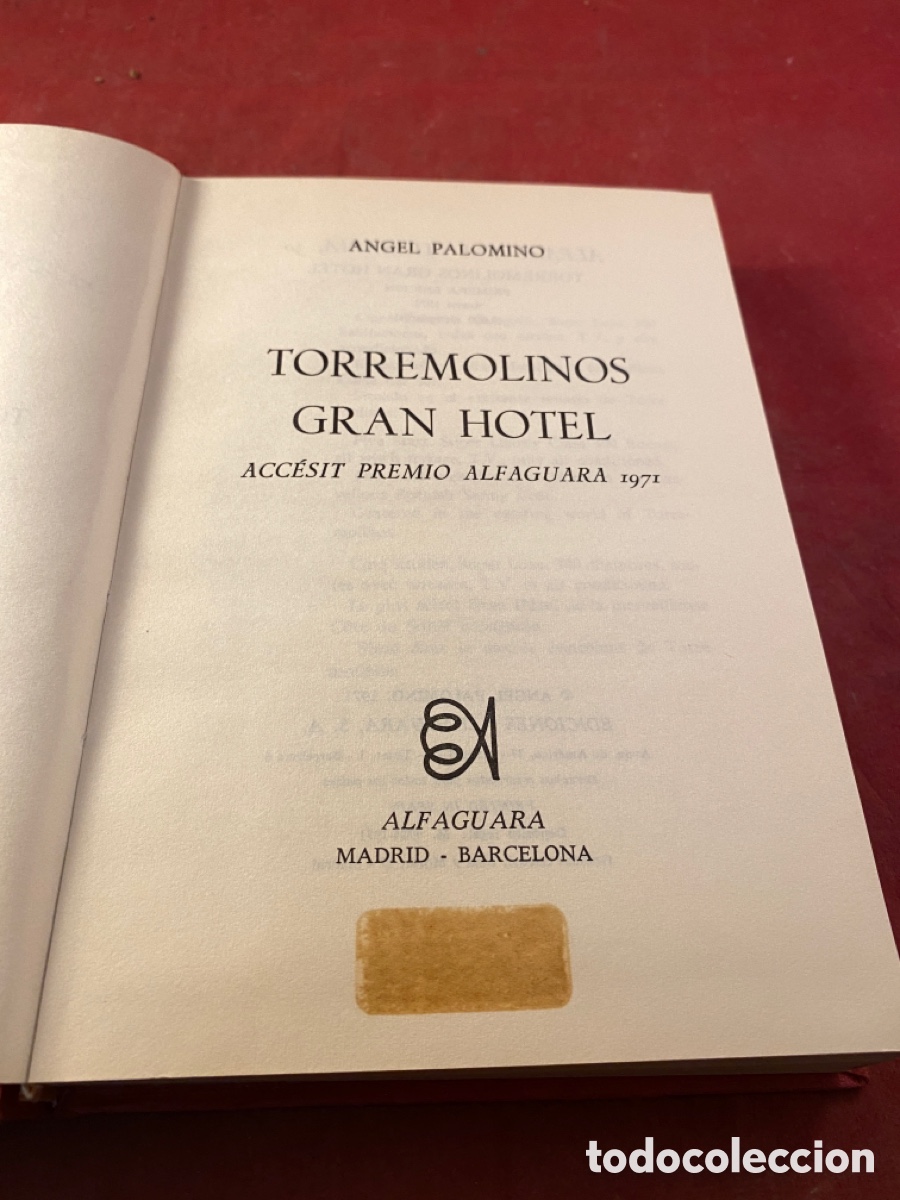 Libros: TORREMOLINOS GRAN HOTEL - Foto 1