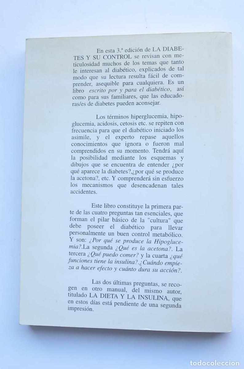 Libros: La diabetes y su control - MONTORO MAR&Iacute;N, Pedro - Foto 4